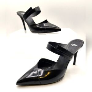 Fendi Women's Black Mules - Size 39